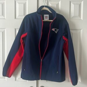 Patriots men’s full zip medium weight  lined jacket navy